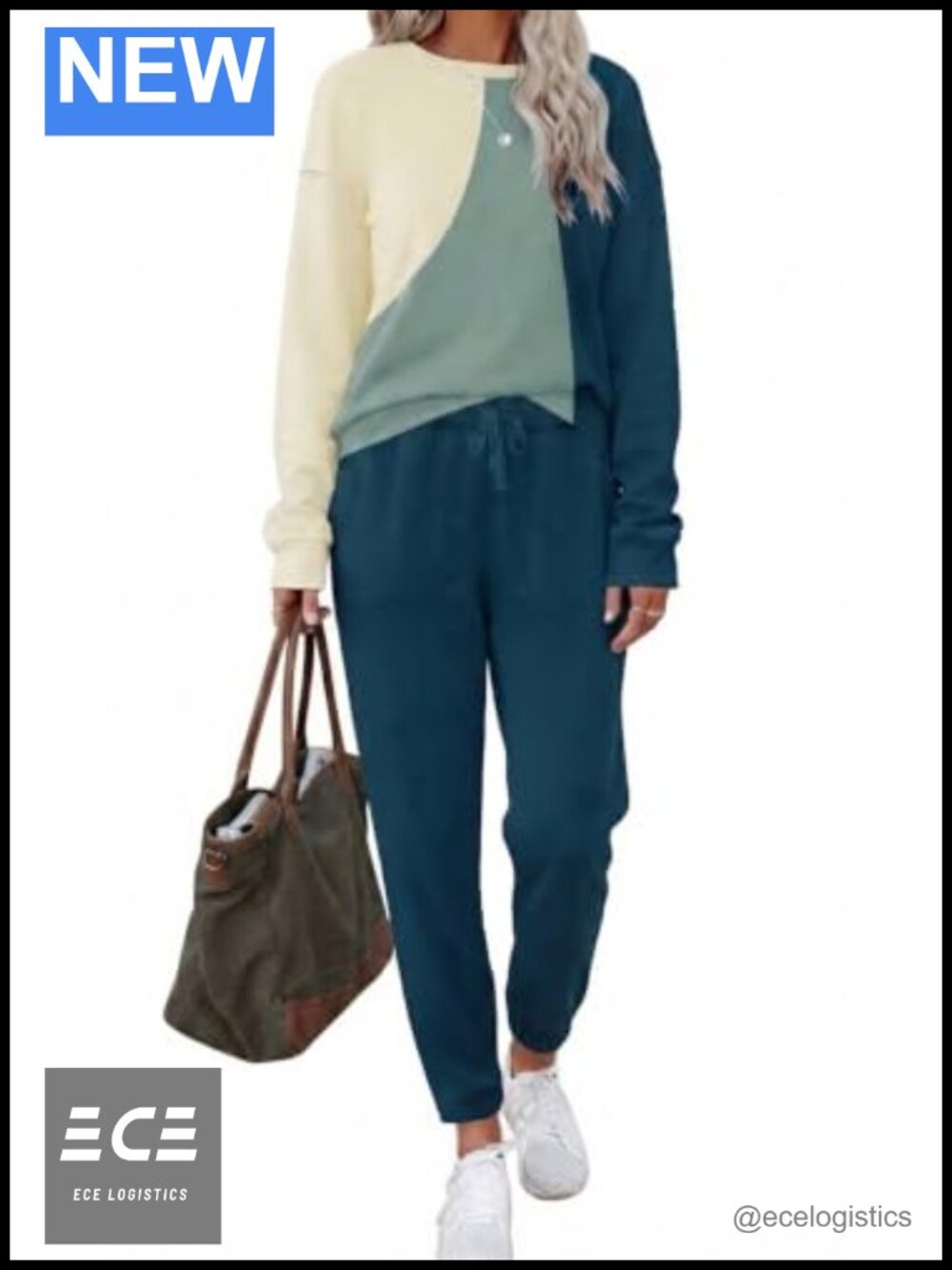 Womens 2 Piece Lounge Set Sweatsuit Jogger Loungewear Lightweight Soft